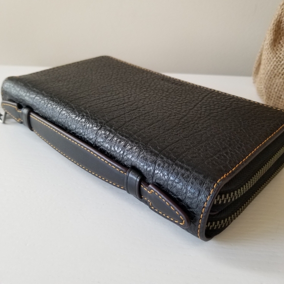 Coach Double Zip Travel Organizer Clutch Leather - Picture 1 of 16